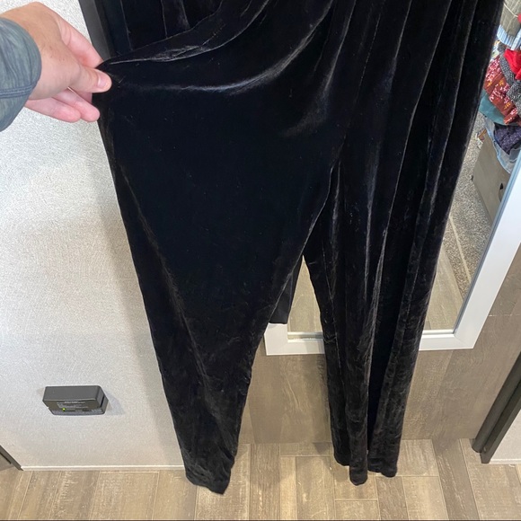 Diane Von Furstenberg Velvet Black Jumpsuit - Picture 7 of 9